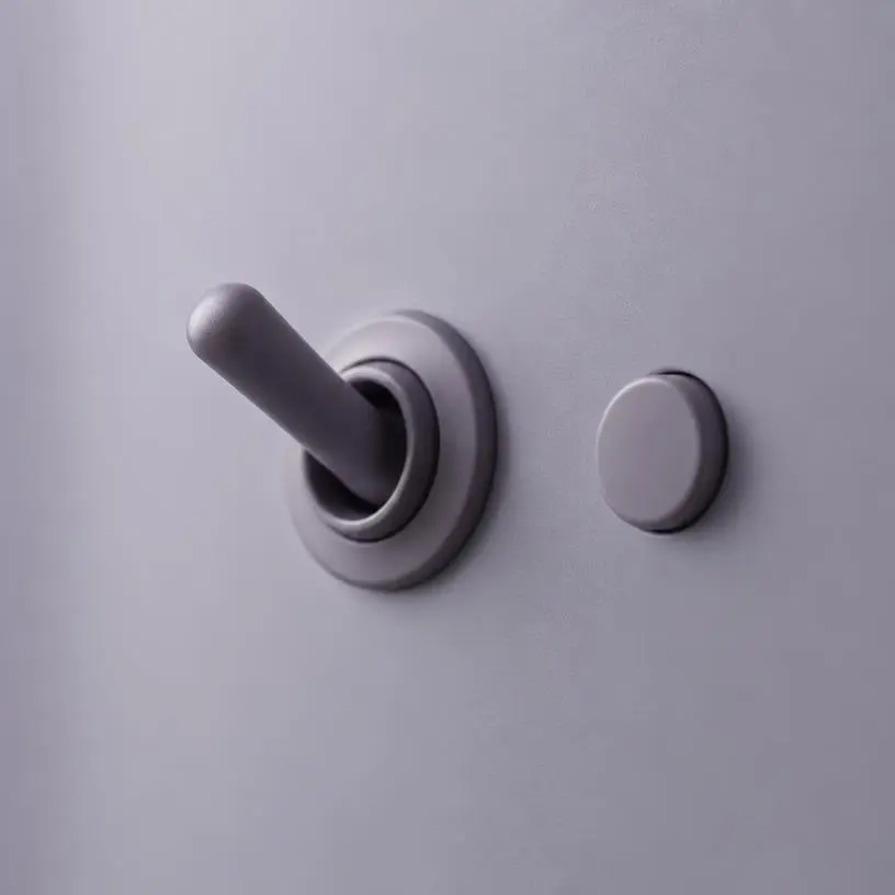 A simple toggle switch and button